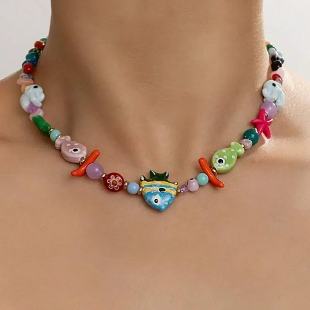 Fish Necklace S939 - Picture 1 of 4